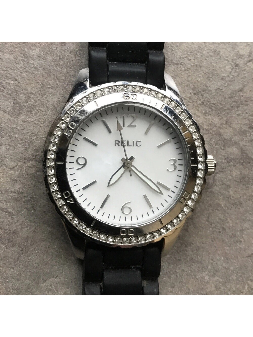 Relic Women's Zooey White Swarovski Crystal White MOP Dial ZR-11904 Bin T